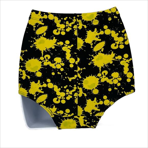 Simple Bombshell Bottom Only in Black with Yellow Paint Splatter Size Small - Picture 4 of 6